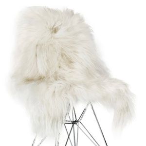 Black Rooster Decor Organic Sheepskin NEW